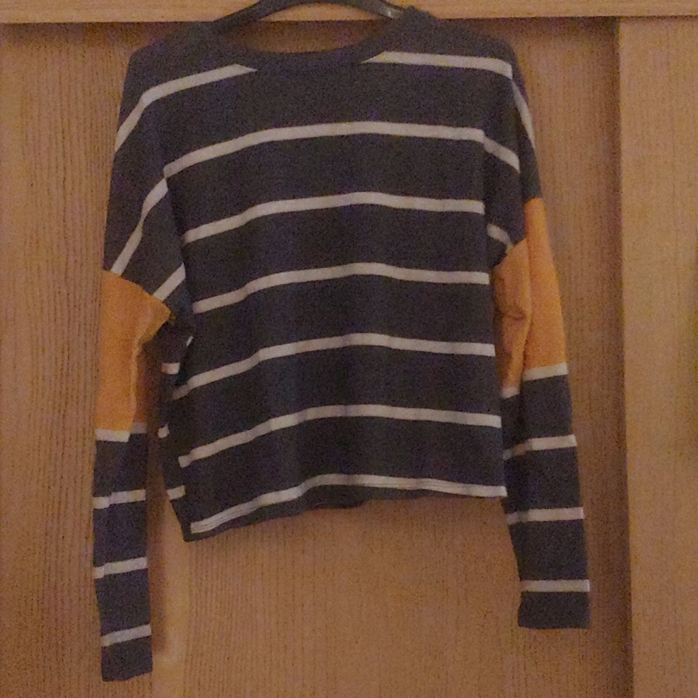 Striped Tri-Color Sweater